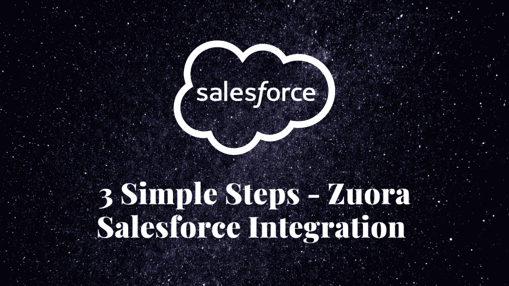 3-Simple Steps Zuora Salesforce Integration