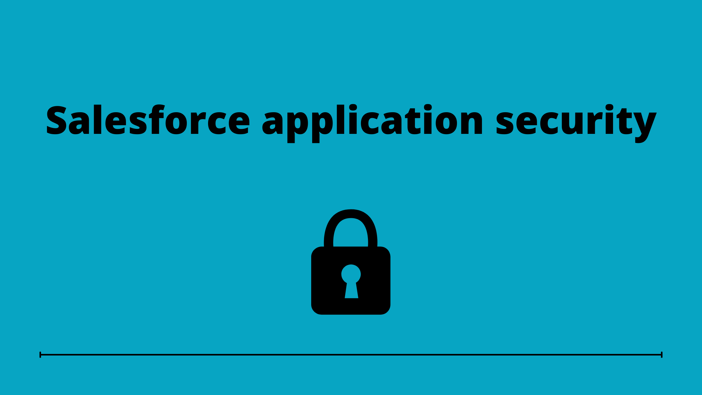 Salesforce application security